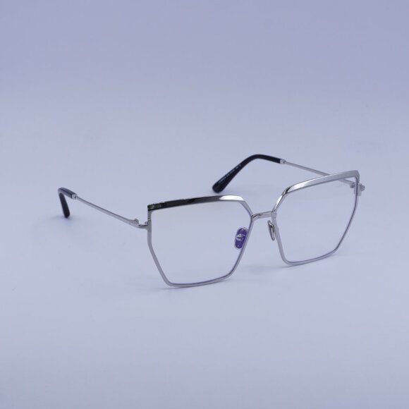 Tom Ford FT5946-B 016 Eyeglasses Palladium 57mm Butterfly Frame, Blue Light Bloc main image 7